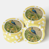 Macaw Blue Yellow Tropical Oerwoud Antiek Poker Chips (Opstapeling)