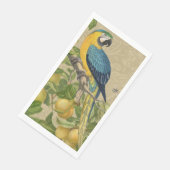 Macaw Blue Yellow Tropical Oerwoud Antiek Servet (Hoek)
