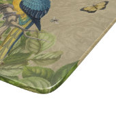 Macaw Blue Yellow Tropical Oerwoud Antiek Snijplank (Hoek)