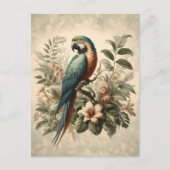  Macaw Botanische Schilderij Briefkaart (Voorkant)