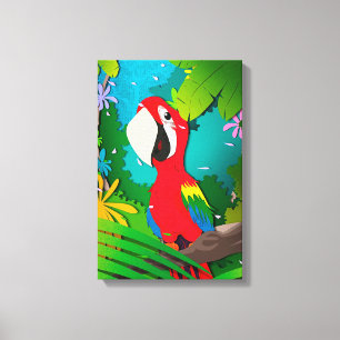 Macaw Canvas Afdruk
