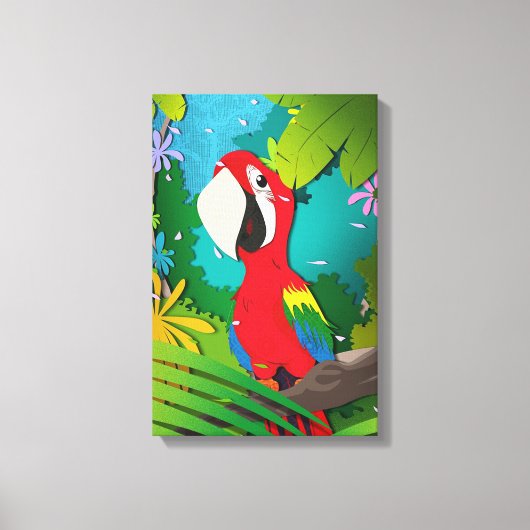 Macaw Canvas Afdruk (Voorkant)