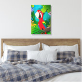 Macaw Canvas Afdruk (Insitu (Slaapkamer))