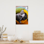 Macaw Close-Up poster (Keuken)