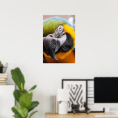 Macaw Close-Up poster (Thuiskantoor)