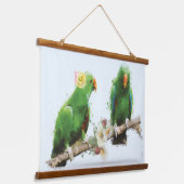 Macaw Couple Wall Art Hangend Wandkleed (Gebogen)