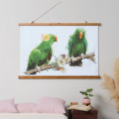 Macaw Couple Wall Art Hangend Wandkleed (Slaapkamer)