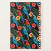 Macaw en Hibiscus Pattern | Jouw namen toevoegen Planner (Achterkant)
