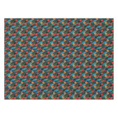 Macaw en Hibiscus Pattern Tafelkleed (Voorkant (Horizontaal))
