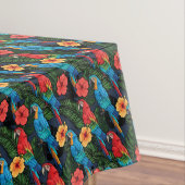 Macaw en Hibiscus Pattern Tafelkleed (Voorbeeld)