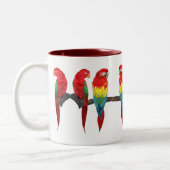 Macaw en Lory Drinkware Tweekleurige Koffiemok (Links)