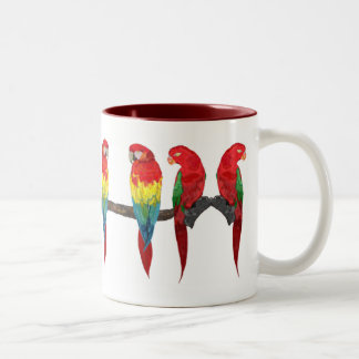 Macaw en Lory Drinkware Tweekleurige Koffiemok