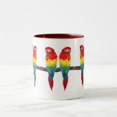 Macaw en Lory Drinkware Tweekleurige Koffiemok (Center)