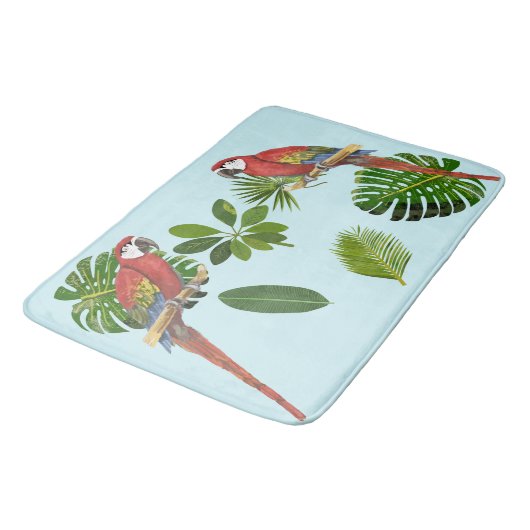 Macaw en Tropische olie Badmat (Gekanteld)