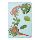 Macaw en Tropische olie Badmat (Voorkant Verticaal)