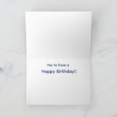Macaw Flying Birthday Kaart (Binnen)