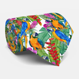 Macaw hals wit stropdas
