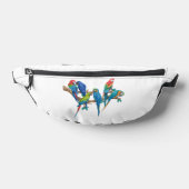 Macaw Kleurrijke Vogels Fanny Pack Heuptasje (Liggend)