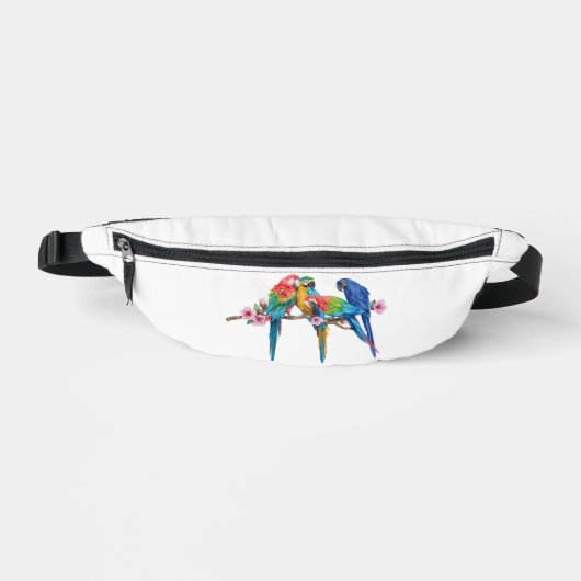 Macaw Kleurrijke Vogels Fanny Pack Heuptasje (Voorkant)