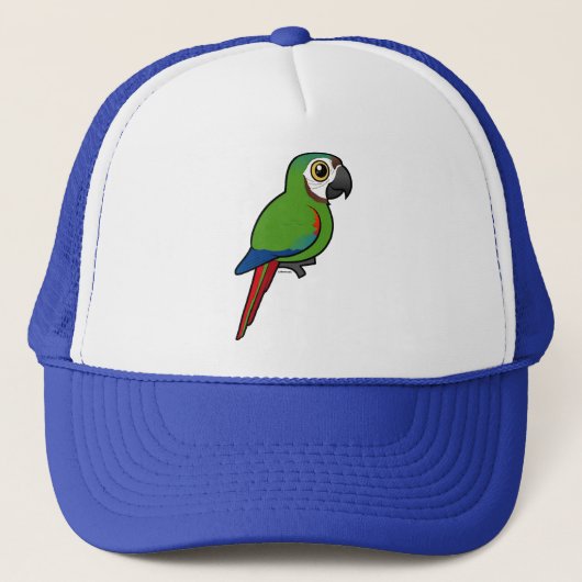 Macaw, met de kastanjevoorkant trucker pet (Voorkant)
