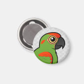 Macaw met rode voorkant magneet (Voorkant / Achterkant)