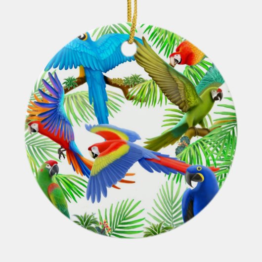 Macaw Oerwoud Ornament (Voorkant)