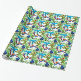 Macaw Oerwoud Parrot-papier Cadeaupapier