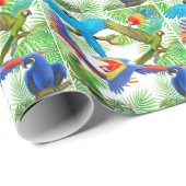 Macaw Oerwoud Parrot-papier Cadeaupapier (Rol Hoek)