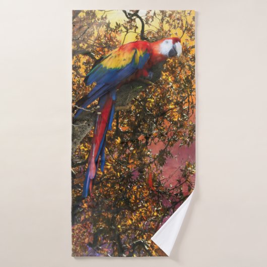 MACAW PAPEGAAI REGENWOUDBUIS BADHANDDOEK (Badhanddoek)
