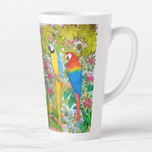 Macaw papegaaien in het Oerwoud Latte Mok
