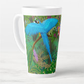 Macaw papegaaien in het Oerwoud Latte Mok (Linkerhoek)