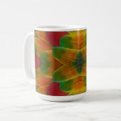 Macaw papegaaierkaleidoscoop koffiemok (Voorkant links)