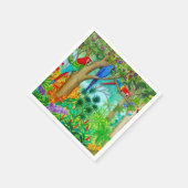 Macaw Parrot Art Oerwoud Papieren servetten (Hoek)