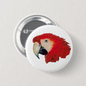 Macaw Parrot Badge Pin Ronde Button 5,7 Cm (Voorkant /achterkant)