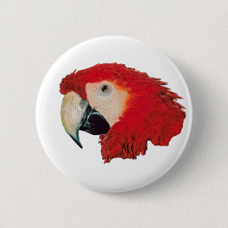Macaw Parrot Badge Pin Ronde Button 5,7 Cm