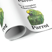 Macaw Parrot Bird Chatterbox Funny Birthday Cadeaupapier (Rol Hoek)