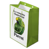 Macaw Parrot Bird Chatterbox Funny Birthday Medium Cadeauzakje (Achterkant Gekanteld)