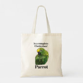 Macaw Parrot Bird Chatterbox Funny Tote Bag (Achterkant)