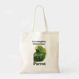 Macaw Parrot Bird Chatterbox Funny Tote Bag
