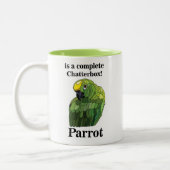Macaw Parrot Bird Chatterbox Funny Tweekleurige Koffiemok (Links)