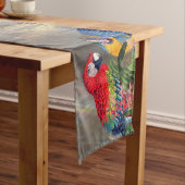 Macaw Parrot Bird Orchid Flower Table Runner Medium Tafelloper (Voorbeeld)