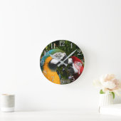 Macaw Parrot Birds Wildlife Animal Wall Clock Ronde Klok (Huis)