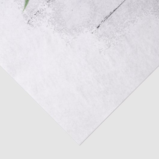 Macaw Parrot Blue Sinaasappel Eucalyptus Waterverf Tissuepapier (Detail)