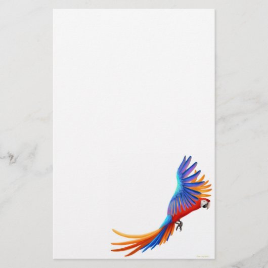 Macaw Parrot Briefpapier (Voorkant)
