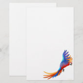 Macaw Parrot Briefpapier (Voorkant / Achterkant)