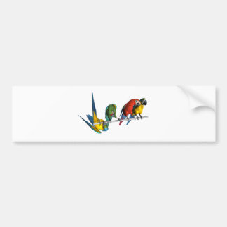 Macaw Parrot Bumpersticker