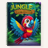 Macaw Parrot Cute Bird Jungle Welcome Animal 🐦 Notitieboek (Voorkant)