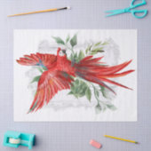 Macaw Parrot Eucalyptus Waterverf Tissuepapier (Craft)