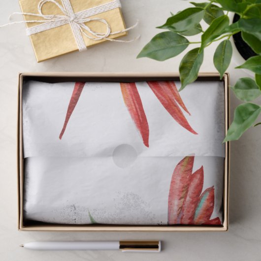 Macaw Parrot Eucalyptus Waterverf Tissuepapier (Geschenk)