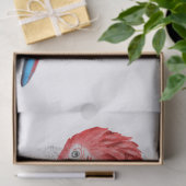 Macaw Parrot Eucalyptus Waterverf Tissuepapier (Geschenk)